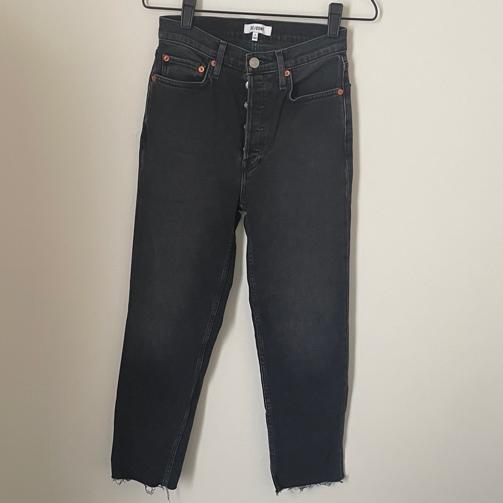 RE/DONE high rise stovepipe jeans size 27